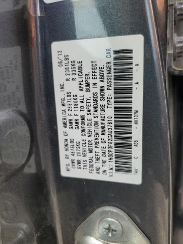 Photo 11 VIN: 1HGCP3F82CA037610 - HONDA ACCORD 