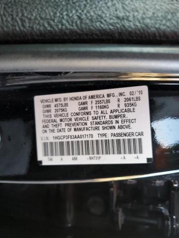 Photo 11 VIN: 1HGCP3F83AA017170 - HONDA ACCORD 