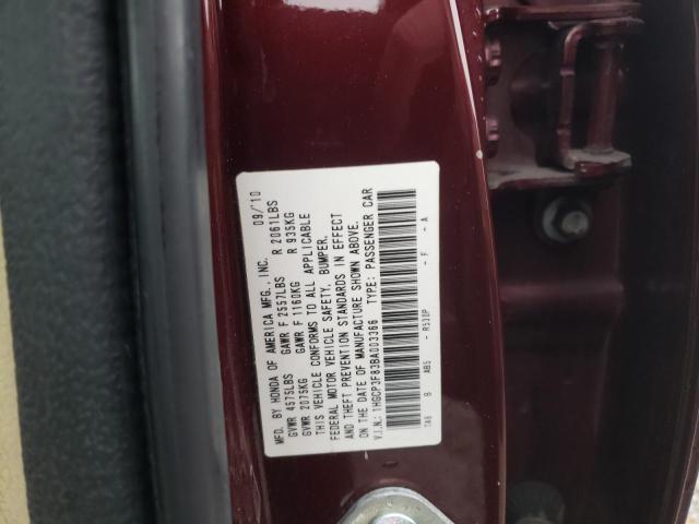 Photo 9 VIN: 1HGCP3F83BA003366 - HONDA ACCORD EXL 