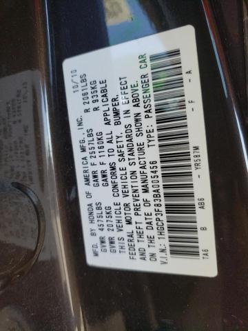 Photo 11 VIN: 1HGCP3F83BA005456 - HONDA ACCORD EXL 