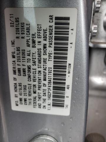 Photo 11 VIN: 1HGCP3F83BA017820 - HONDA ACCORD EXL 