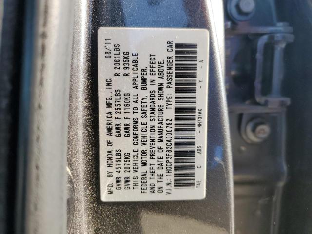 Photo 11 VIN: 1HGCP3F83CA000792 - HONDA ACCORD EXL 