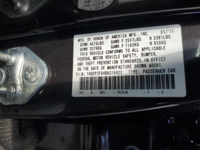 Photo 12 VIN: 1HGCP3F84BA016420 - HONDA ACCORD EXL 