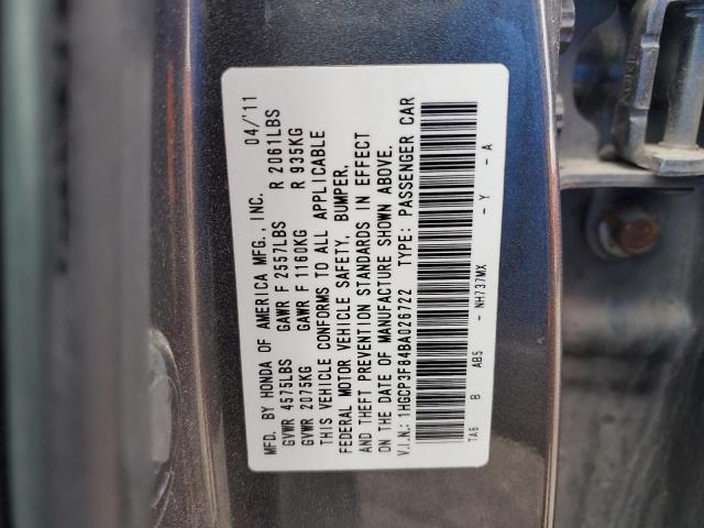 Photo 11 VIN: 1HGCP3F84BA026722 - HONDA ACCORD EXL 