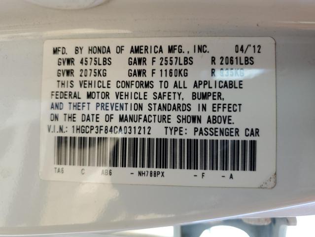 Photo 11 VIN: 1HGCP3F84CA031212 - HONDA ACCORD EXL 