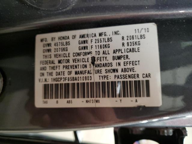 Photo 11 VIN: 1HGCP3F85BA010903 - HONDA ACCORD 