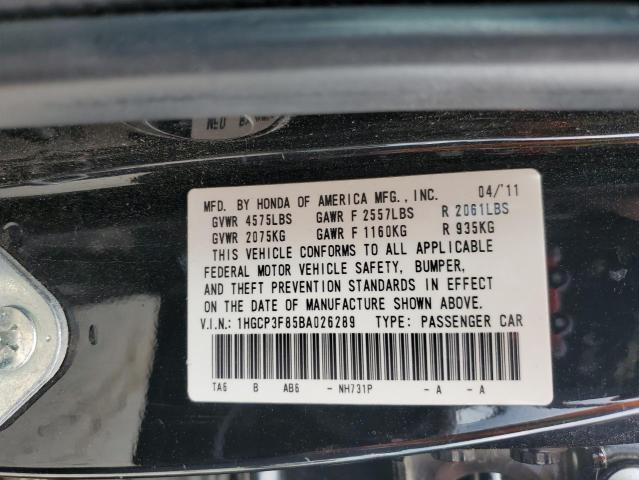 Photo 11 VIN: 1HGCP3F85BA026289 - HONDA ACCORD EXL 