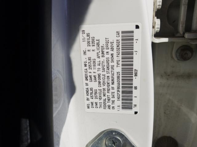 Photo 9 VIN: 1HGCP3F86AA008625 - HONDA ACCORD EXL 