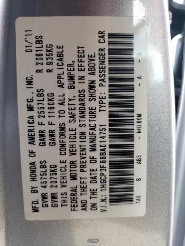 Photo 12 VIN: 1HGCP3F86BA014751 - HONDA ACCORD EXL 