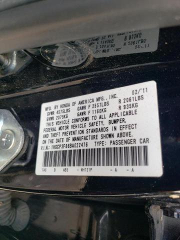 Photo 9 VIN: 1HGCP3F86BA022476 - HONDA ACCORD EXL 