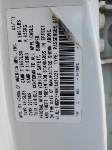 Photo 11 VIN: 1HGCP3F86CA028327 - HONDA ACCORD EXL 