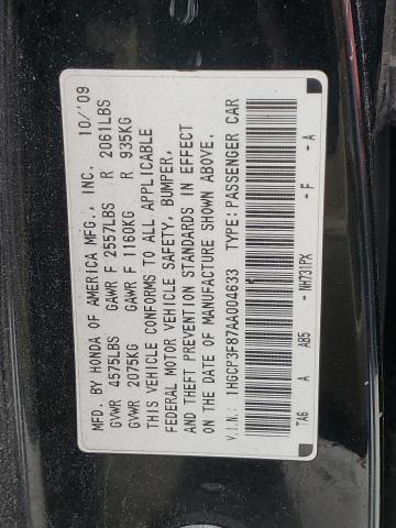 Photo 11 VIN: 1HGCP3F87AA004633 - HONDA ACCORD 