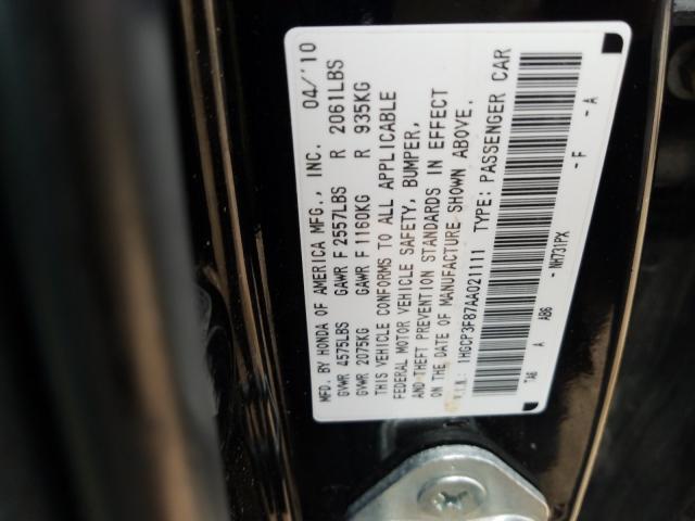 Photo 9 VIN: 1HGCP3F87AA021111 - HONDA ACCORD EXL 