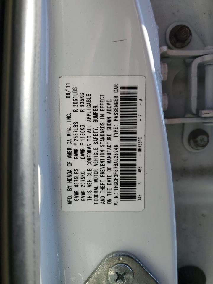 Photo 11 VIN: 1HGCP3F87BA028948 - HONDA ACCORD 