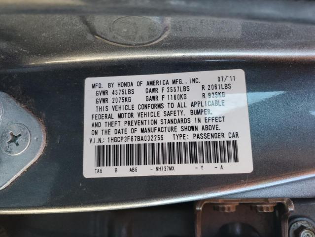 Photo 12 VIN: 1HGCP3F87BA032255 - HONDA ACCORD EXL 