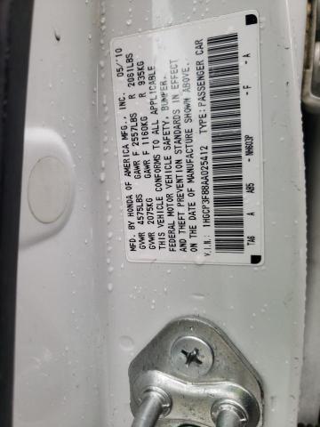 Photo 9 VIN: 1HGCP3F88AA025412 - HONDA ACCORD EXL 