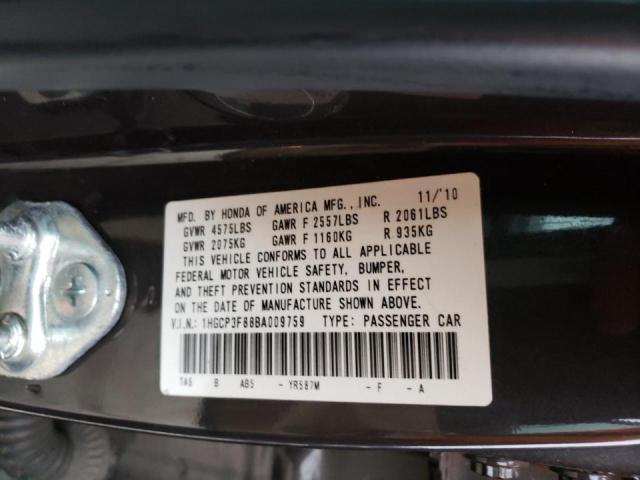 Photo 9 VIN: 1HGCP3F88BA009759 - HONDA ACCORD EXL 