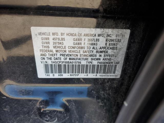 Photo 12 VIN: 1HGCP3F88BA015786 - HONDA ACCORD EXL 