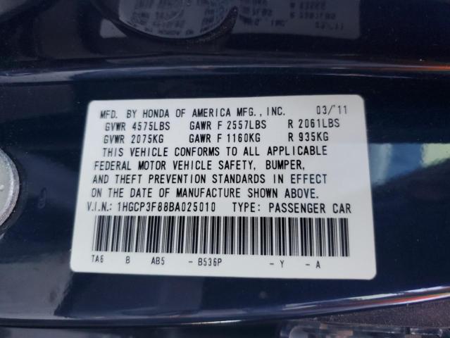 Photo 11 VIN: 1HGCP3F88BA025010 - HONDA ACCORD EXL 