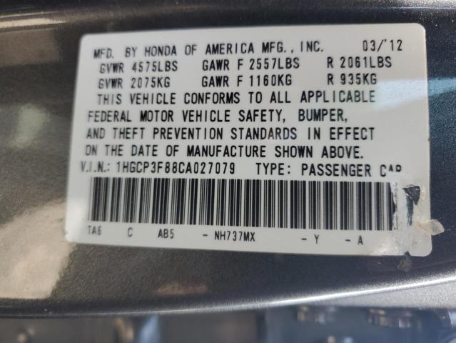 Photo 11 VIN: 1HGCP3F88CA027079 - HONDA ACCORD EXL 