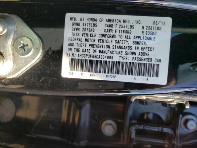 Photo 9 VIN: 1HGCP3F88CA034999 - HONDA ACCORD EXL 