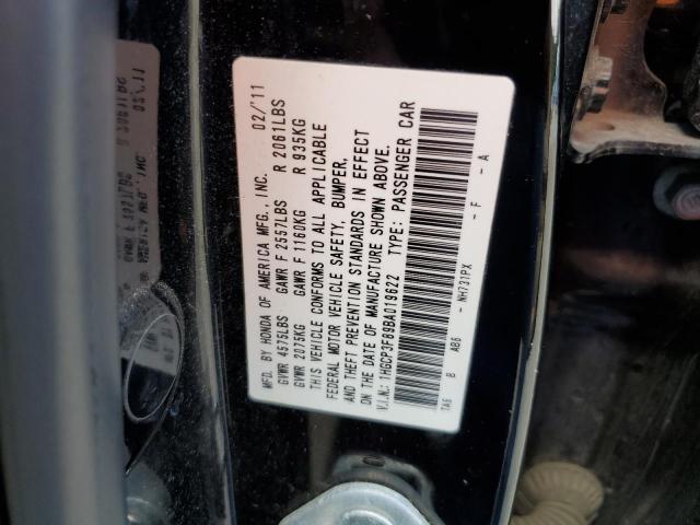 Photo 9 VIN: 1HGCP3F89BA019622 - HONDA ACCORD EXL 