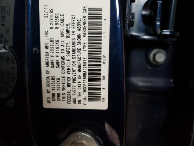 Photo 9 VIN: 1HGCP3F89BA025016 - HONDA ACCORD EXL 