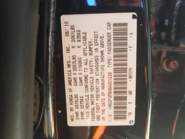 Photo 9 VIN: 1HGCP3F8XBA001226 - HONDA ACCORD EXL 