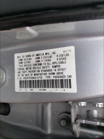 Photo 9 VIN: 1HGCP3F8XBA015739 - HONDA ACCORD EXL 