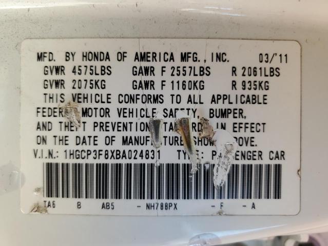 Photo 12 VIN: 1HGCP3F8XBA024831 - HONDA ACCORD EXL 