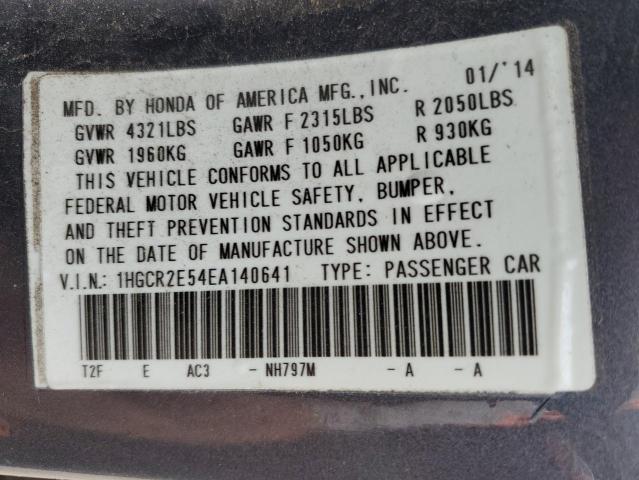 Photo 11 VIN: 1HGCR2E54EA140641 - HONDA ACCORD 