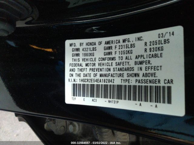 Photo 8 VIN: 1HGCR2E54EA182842 - HONDA ACCORD SEDAN 