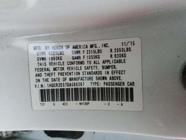 Photo 11 VIN: 1HGCR2E57GA066067 - HONDA ACCORD SPO 