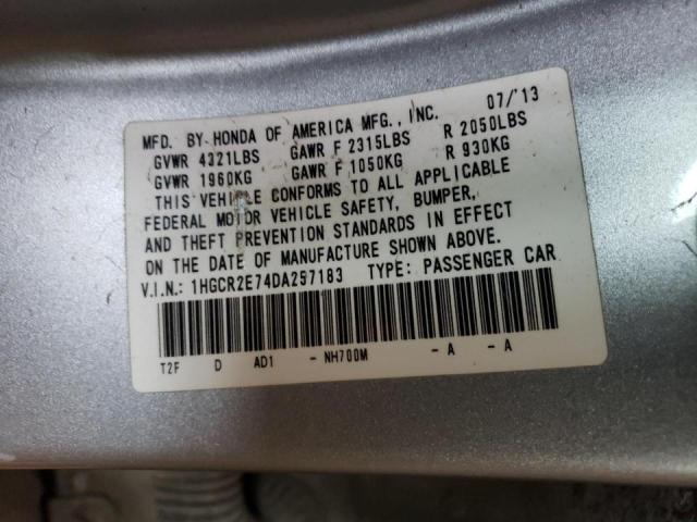 Photo 12 VIN: 1HGCR2E74DA257183 - HONDA ACCORD EX 