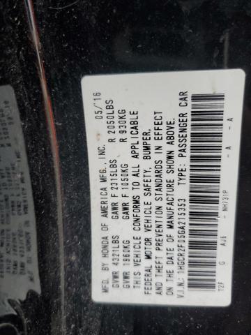 Photo 11 VIN: 1HGCR2F05GA215353 - HONDA ACCORD EX 