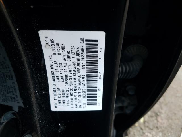 Photo 9 VIN: 1HGCR2F09HA034760 - HONDA ACCORD EX 