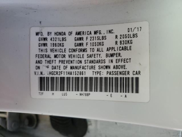 Photo 12 VIN: 1HGCR2F11HA152861 - HONDA ACCORD 