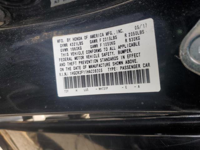 Photo 12 VIN: 1HGCR2F11HA239305 - HONDA ACCORD SPO 