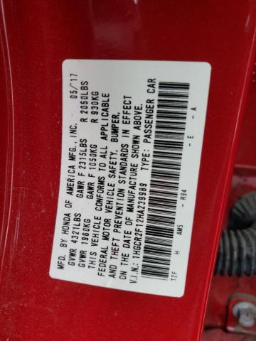 Photo 11 VIN: 1HGCR2F12HA239989 - HONDA ACCORD SPO 