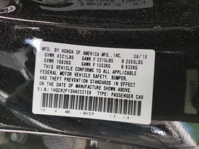 Photo 9 VIN: 1HGCR2F15HA033159 - HONDA ACCORD SPO 