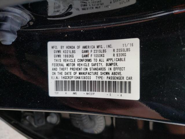 Photo 11 VIN: 1HGCR2F15HA108300 - HONDA ACCORD SPO 