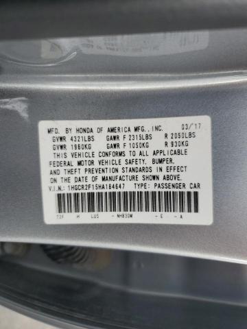 Photo 11 VIN: 1HGCR2F15HA184647 - HONDA ACCORD SPO 