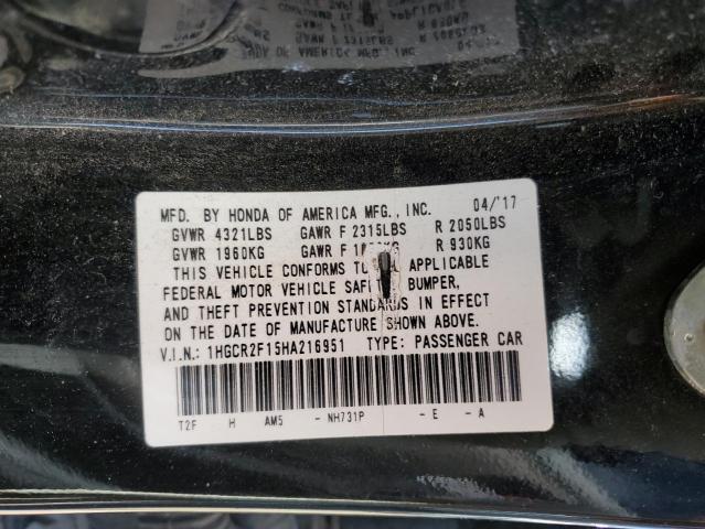 Photo 11 VIN: 1HGCR2F15HA216951 - HONDA ACCORD SPO 