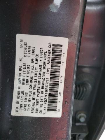 Photo 11 VIN: 1HGCR2F16HA076263 - HONDA ACCORD 