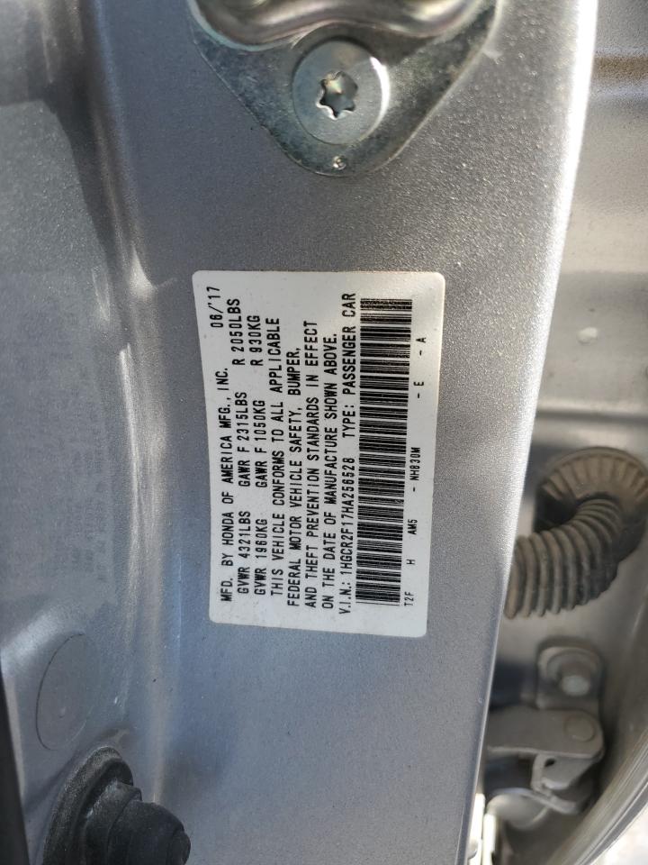 Photo 9 VIN: 1HGCR2F17HA256528 - HONDA ACCORD 