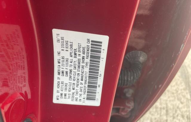 Photo 9 VIN: 1HGCR2F18HA043717 - HONDA ACCORD SPO 