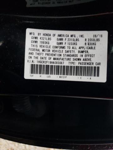 Photo 9 VIN: 1HGCR2F18HA065667 - HONDA ACCORD SPO 