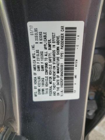 Photo 12 VIN: 1HGCR2F18HA265691 - HONDA ACCORD SPO 