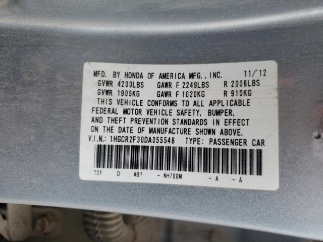 Photo 9 VIN: 1HGCR2F30DA055548 - HONDA ACCORD LX 