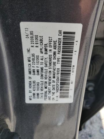 Photo 11 VIN: 1HGCR2F30DA176936 - HONDA ACCORD LX 